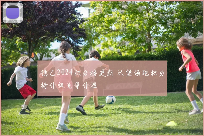 德乙2024积分榜更新 汉堡领跑积分榜升级竞争升温